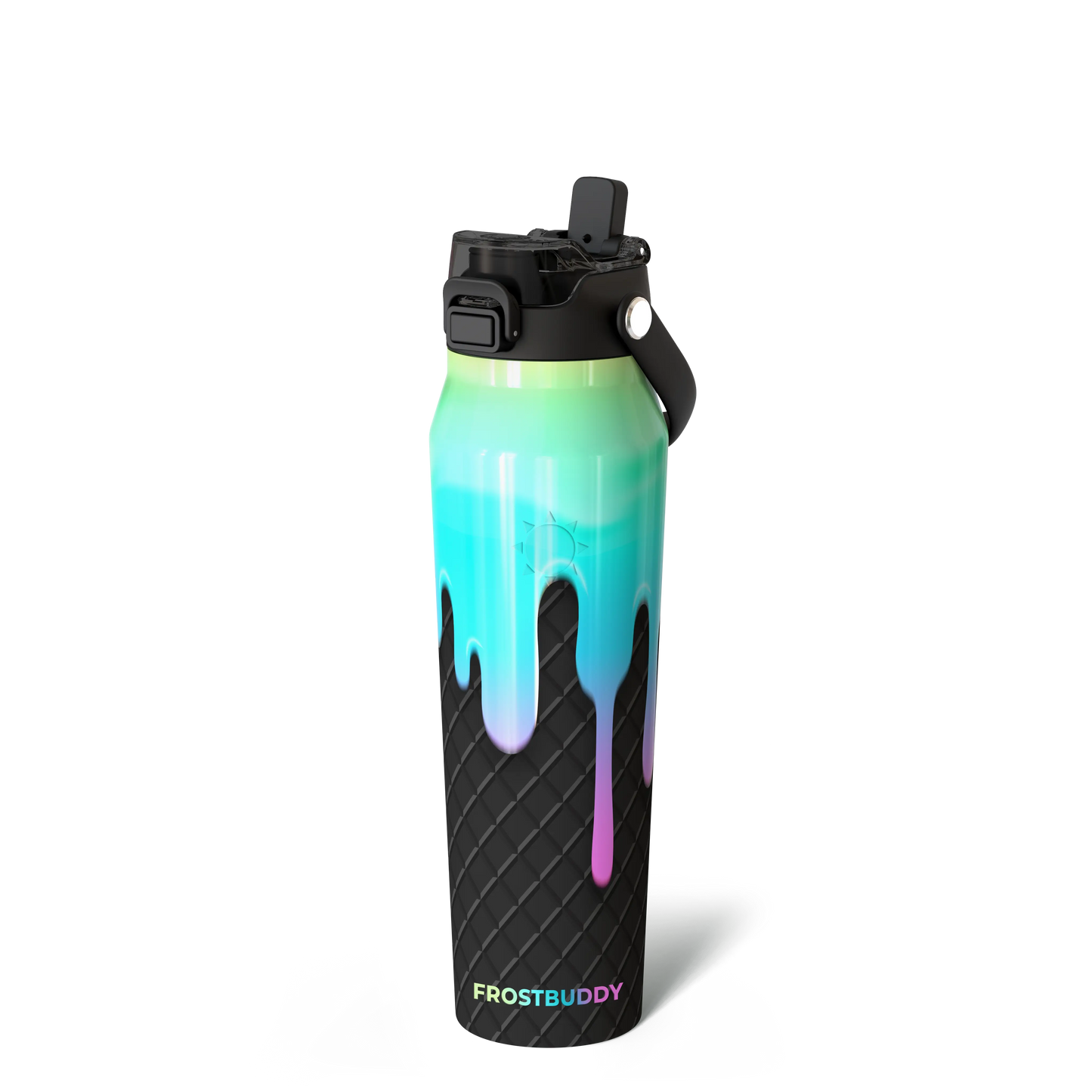 🔥Dual-function lid water bottle - double-layer insulation for 24 hours
