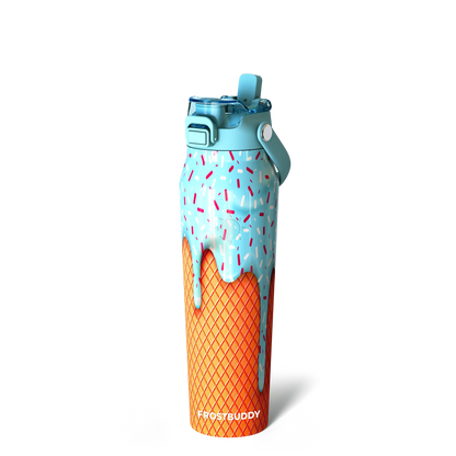 🔥Dual-function lid water bottle - double-layer insulation for 24 hours