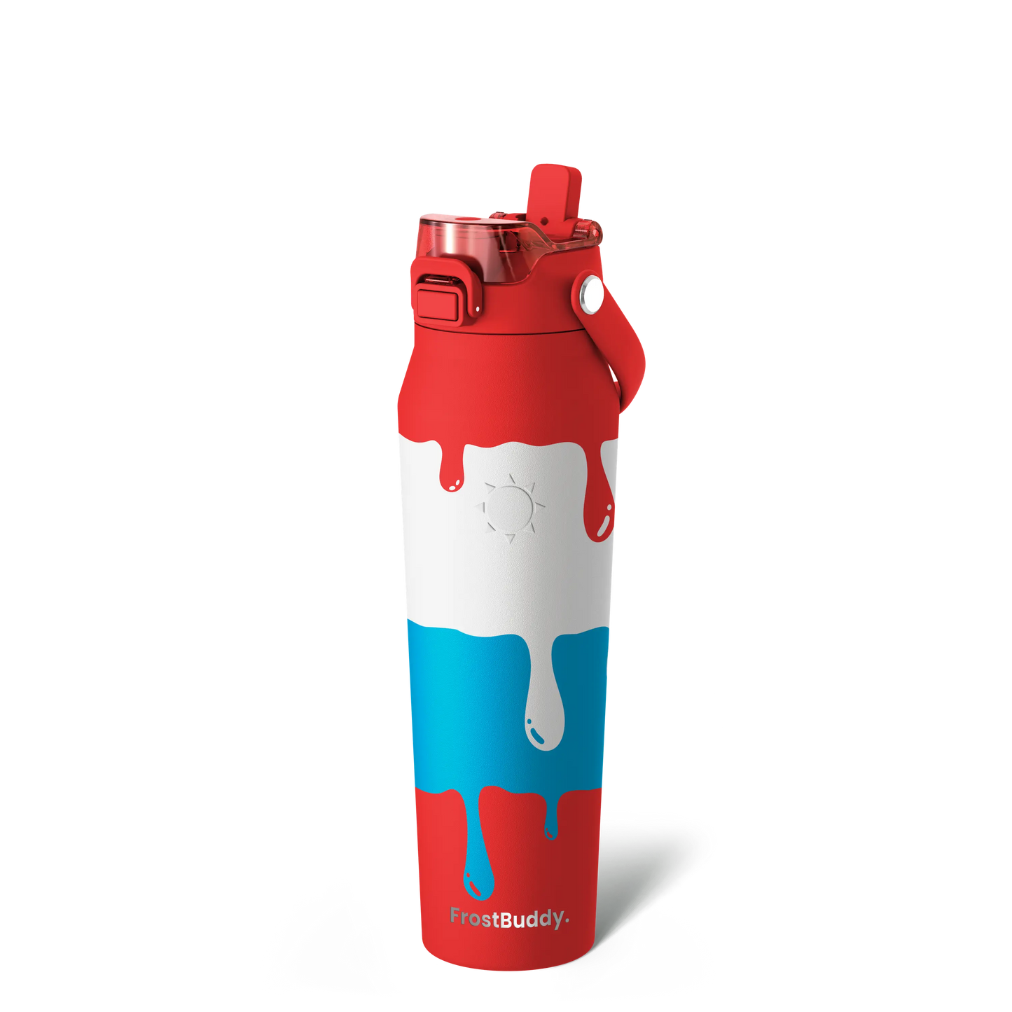 🔥Dual-function lid water bottle - double-layer insulation for 24 hours