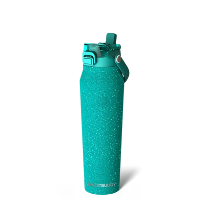 🔥Dual-function lid water bottle - double-layer insulation for 24 hours