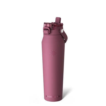 🔥Dual-function lid water bottle - double-layer insulation for 24 hours