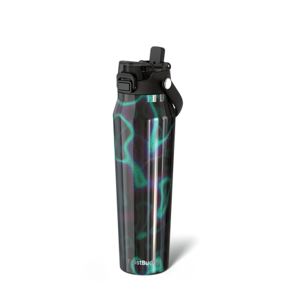 🔥Dual-function lid water bottle - double-layer insulation for 24 hours