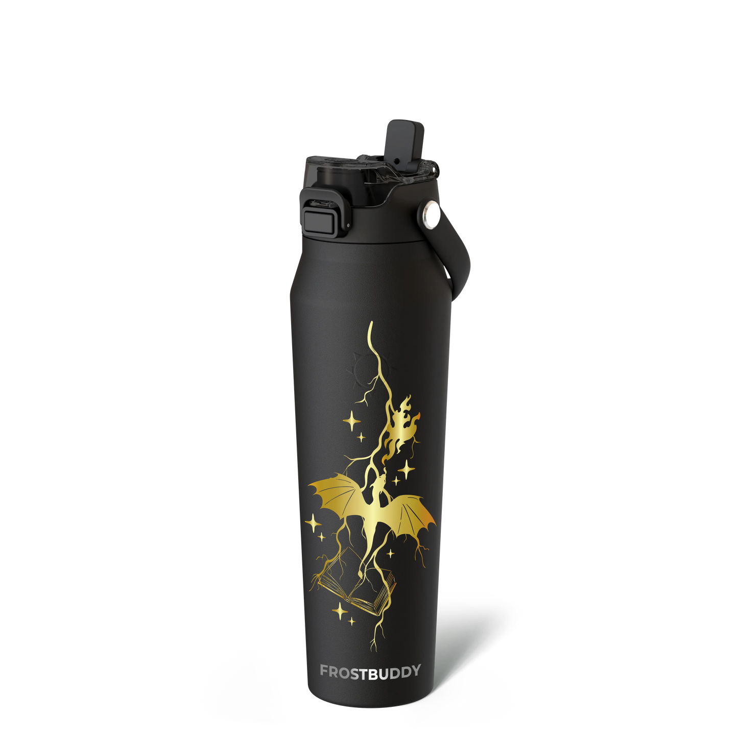 🔥Dual-function lid water bottle - double-layer insulation for 24 hours