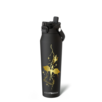 🔥Dual-function lid water bottle - double-layer insulation for 24 hours