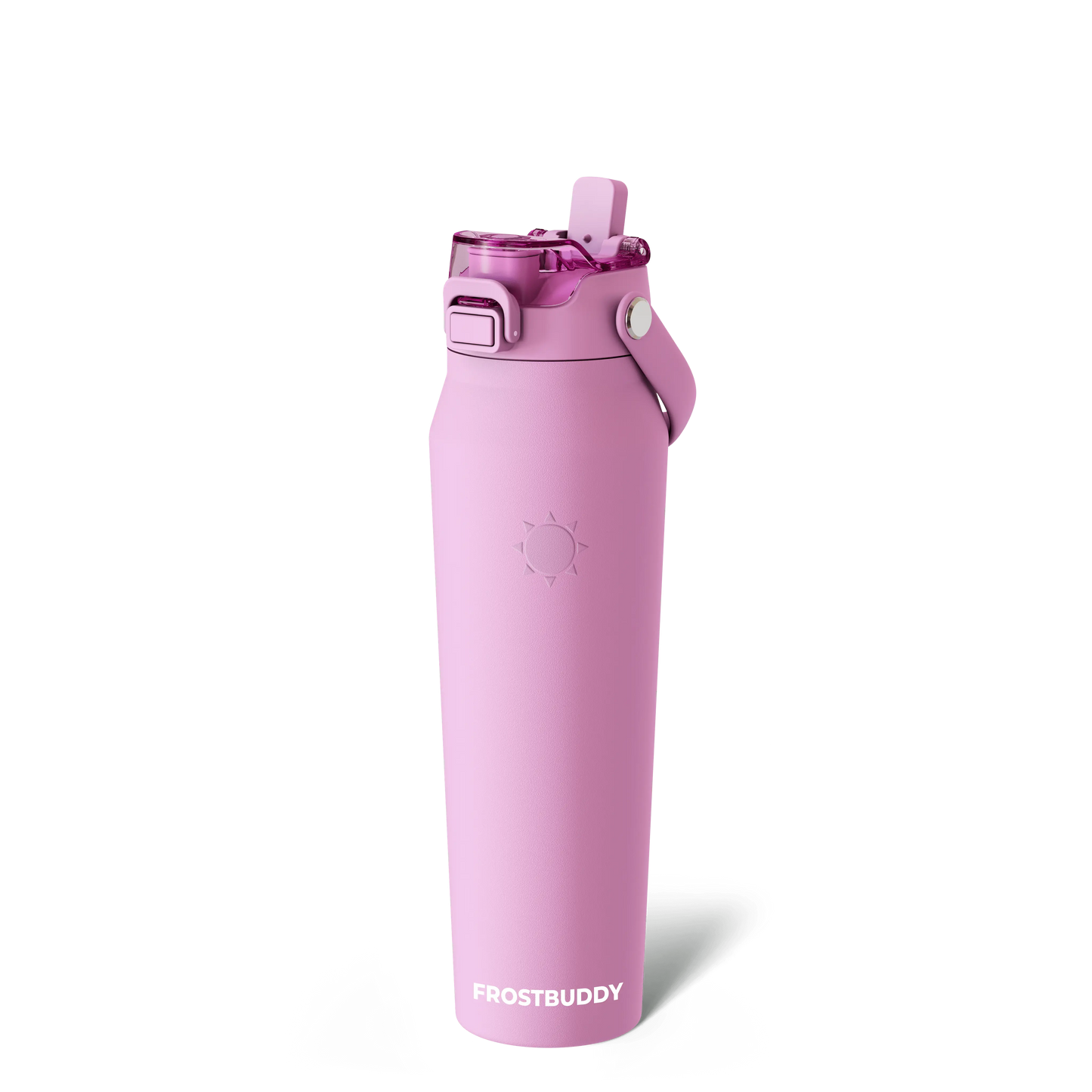 🔥Dual-function lid water bottle - double-layer insulation for 24 hours