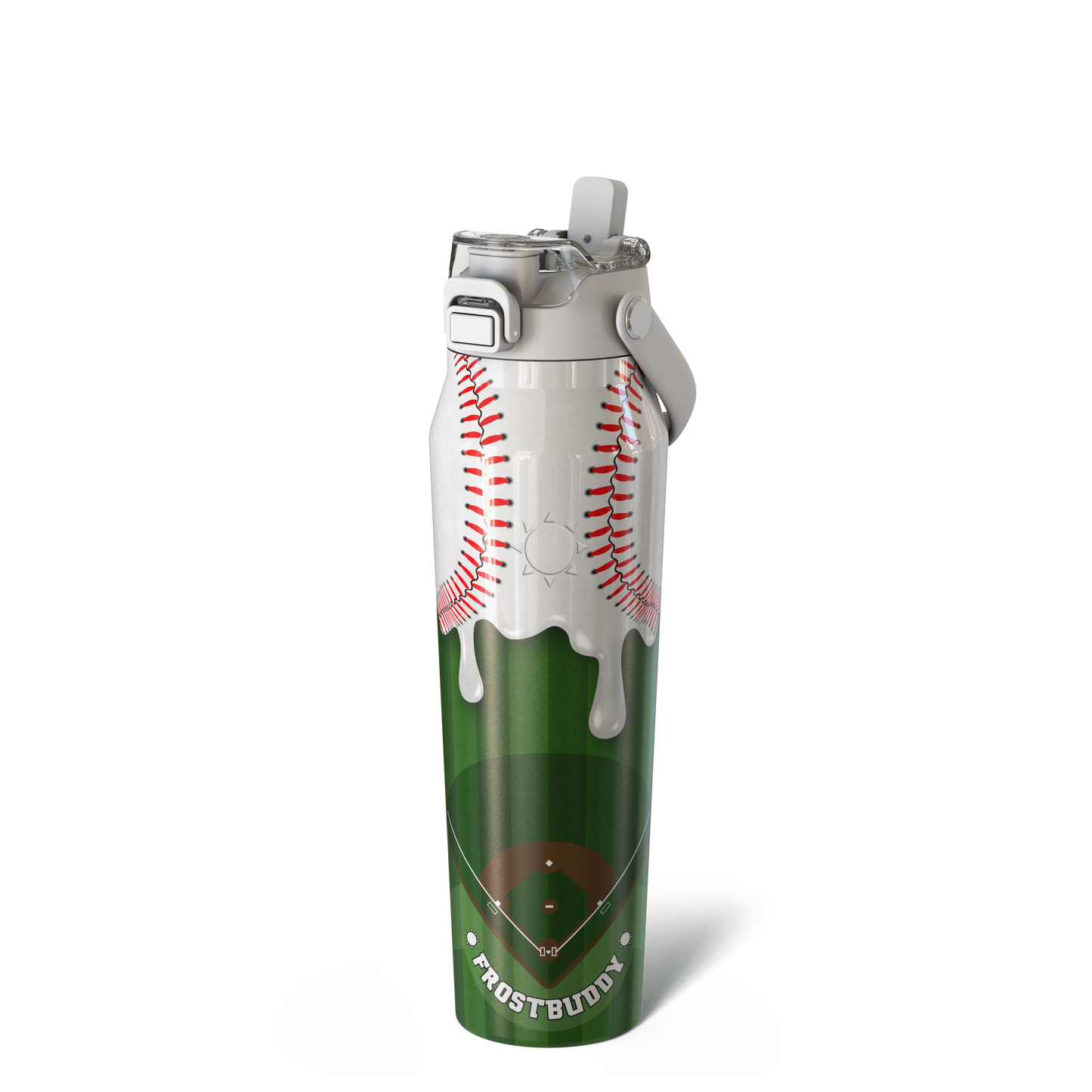 🔥Dual-function lid water bottle - double-layer insulation for 24 hours