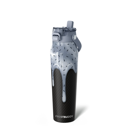 🔥Dual-function lid water bottle - double-layer insulation for 24 hours